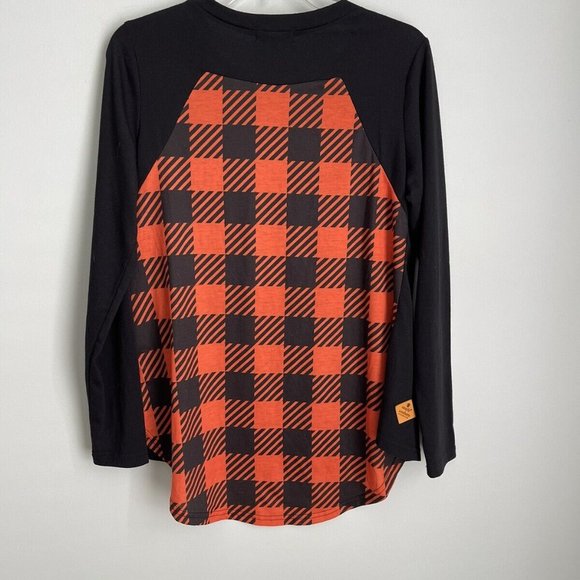 Simply Southern Collection Women's Black Orange Sequin Embellished Hallo… - Picture 4 of 7